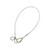 FallTech vinyl-coated cable carabiner sling anchor with galvanized steel wire rope and carabiner
