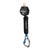 FallTech 72706SA6 6 ft DuraTech Mini Single-Leg personal SRL with swivel eye and aluminum captive-eye carabiner