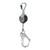 FallTech 82706SG5 6' DuraTech Single-Leg personal SRL with aluminum carabiner + aluminum rebar hook