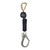 FallTech 72906SC3 6' Arc Flash Mini Single-Leg personal SRL with steel carabiner + steel rebar hook