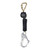 FallTech 72906SC5 6' Arc Flash Mini Single-Leg personal SRL with steel carabiner + aluminum rebar hook