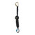 FallTech 72906SC6L 6' Arc Flash Mini Single-Leg personal SRL with steel carabiner with extender + aluminum ce carabiner