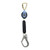 FallTech 82909SC3 9' Arc Flash MAX Single-Leg personal SRL with steel carabiner + steel rebar hook