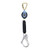 FallTech 82909SC5 9' Arc Flash MAX Single-Leg personal SRL with steel carabiner + aluminum rebar hook