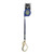 FallTech 84108SP3 8' FT-X EdgeCore Leading-Edge Single-Leg personal SRL with steel swivel rebar hook