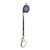 FallTech 84108RP3 8' FT-X EdgeCore Leading-Edge Replacement Leg Single-Leg personal SRL with steel swivel rebar hook