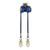 FallTech 84106TP1 6' FT-X EdgeCore Leading-Edge Twin-Leg personal SRL with steel swivel snap hooks