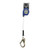FallTech 82808SP0 8' FT-X Cable Leading-Edge Single-Leg personal SRL with steel mini rebar hook
