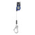 FallTech 82808SP5 8' FT-X Cable Leading-Edge Single-Leg personal SRL with aluminum rebar hook