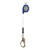 FallTech 82808RP0S 8' FT-X Cable Leading-Edge Replacement Leg Single-Leg personal SRL with steel swivel mini rebar hook