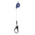 FallTech 82808RP3 8' FT-X Cable Leading-Edge Replacement Leg Single-Leg personal SRL with steel rebar hook