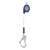 FallTech 82808RP5 8' FT-X Cable Leading-Edge Replacement Leg Single-Leg personal SRL with aluminum rebar hook