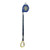 FallTech 84108RP8 8' FT-X EdgeCore Tie-Back LE Replacement Leg Single-Leg personal SRL with steel 5k tie-back carabiner