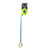 FallTech 84308SP8 8' FT-X Web Tie-Back Single-Leg personal SRL with steel 5k tie-back carabiner