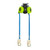 FallTech 84308TP8S 8 ft FT-X Web Tie-Back Twin-Leg SRL with steel 5k tie-back snap hooks