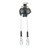 FallTech 83208TP1 8' CTX Cable Leading-Edge Twin-Leg personal SRL with steel snap hooks