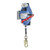 FallTech 7281DS DuraTech 3-Way SRL-R with Davit Arm Bracket with 60 ft Stainless Steel Cable