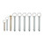 FallTech 65105DP5 10pc Detent Pin Set for 5pc Davit System