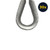 FallTech 62208T30 galvanized install thimble for 3/8 inch SteelGrip HLL cable, single unit shown, sold as a 30-pack