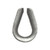 FallTech 62208T30 galvanized steel wire rope thimble, single unit view