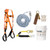 FallTech 8593C Basic Plus Roofers Kit with Hinged Anchor with Tongue Buckle Legs