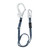 FallTech 82093 Adjustable Web Restraint Lanyard with 4 to 6 ft, Rebar Hook