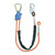 FallTech 8165B10 Adjustable Rope Positioning Lanyard with 10 ft, Steel Snap