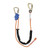 FallTech 8165F65 Adjustable Rope Positioning Lanyard with 6.5 ft, Aluminum CE Carabiner