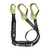 FallTech 8242Y3AFADJB Arc Flash Adjustable Y-Leg EAL, 6 ft with 12 ft FF, Config B