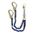 FallTech 8240Y32D ElasTech Shock Absorbing Lanyard, 6 ft Y-Leg with SRD D-Ring