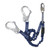FallTech 8240Y3A ElasTech Shock Absorbing Lanyard, 6 ft Y-Leg with Aluminum Rebar Hooks