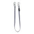 FallTech 82068 Web Restraint Lanyard with Snap Hooks with 8 ft