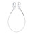FallTech 83065 Cable Restraint Lanyard with Snap Hooks with 5 ft