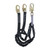 FallTech 8246Y Heavyweight Lanyard, 6 ft Y-Leg, 425 lb with Snap Hooks