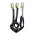 FallTech 8246Y Heavyweight Lanyard, 6 ft Y-Leg, 425 lb with Snap Hooks