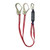 FallTech 8247BY3 Ironman 12 ft Free Fall Lanyard, 6 ft Y-Leg with Rebar Hooks