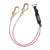 FallTech 8354LEYC2D Leading Edge Cable Lanyard, 6 ft Y-Leg with SRL D-Ring, Dorsal