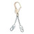 FallTech 8252 Rebar Positioning Assembly, Chain, Swivel Hooks with 23 in, GR 43 Chain