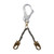 FallTech 8250A Rebar Positioning Assembly, Chain, Swivel Hooks with 24 in, Aluminum Hooks