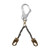 FallTech 8250A Rebar Positioning Assembly, Chain, Swivel Hooks with 24 in, Aluminum Hooks