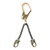 FallTech 8250M Rebar Positioning Assembly, Chain, Swivel Hooks with 24 in, Mini Swivel