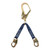 FallTech 8251WA Web Work Positioning Lanyard, Alum Carabiners