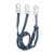 FallTech 8259Y Internal Shock Absorbing Lanyard, 6 ft Y-Leg with Snap Hooks
