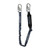 FallTech 8256EL ViewPack Elastic Leg Lanyard, 6 ft Single with Snap Hooks