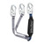 FallTech 826083 ViewPack Y-Leg Lanyard with Snap Hooks with 3 ft