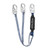 FallTech 826084 ViewPack Y-Leg Lanyard with Snap Hooks with 4 ft