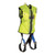 FallTech 7015LXLX 7015LXLX Hi-Vis Lime Construction-grade Vest, 1D Harness