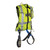 FallTech 7018LXLX 7018LXLX Hi-Vis Lime Class 2 Vest with 3D Harness