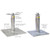 Super Anchor CRA-PT pass-thru anchor diagram showing 1091 cast steel top, HLL cable, PID label, SST vent hole plug, foam filled riser, and base plate