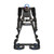 FallTech 8132QC FT-One Ultra-Lite 1D standard non-belted harness with quick-connect legs, back view showing the titanium dorsal D-ring and gel shoulder pads